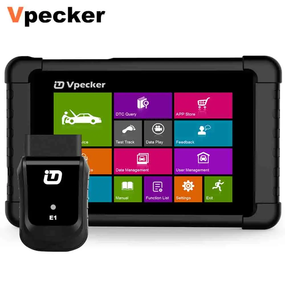 Vpecker E1 OBD 2 WIFI Автомобильный сканер многоязычный ABS SRS EPB DPF Сброс обслуживания масла