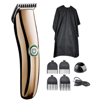 

Hot Professional Rechargeable Hair Clipper Trimmer Men Haircut Beard Grooming with Hairdressing Cloth Kit