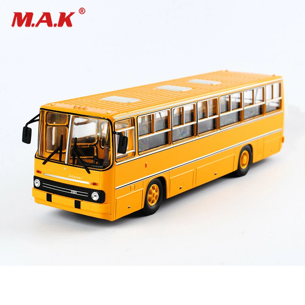 25 см игрушки для детей IKARUS-260 1/43 Россия Icarus автобус модель двухэтажный автомобиль советская игрушка Литье под давлением Желтые Детские