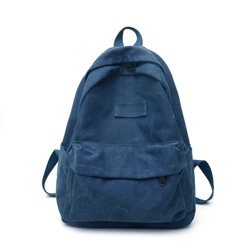Рюкзак из денима с потертостями для мужчин и женщин вместительный школьный ранец