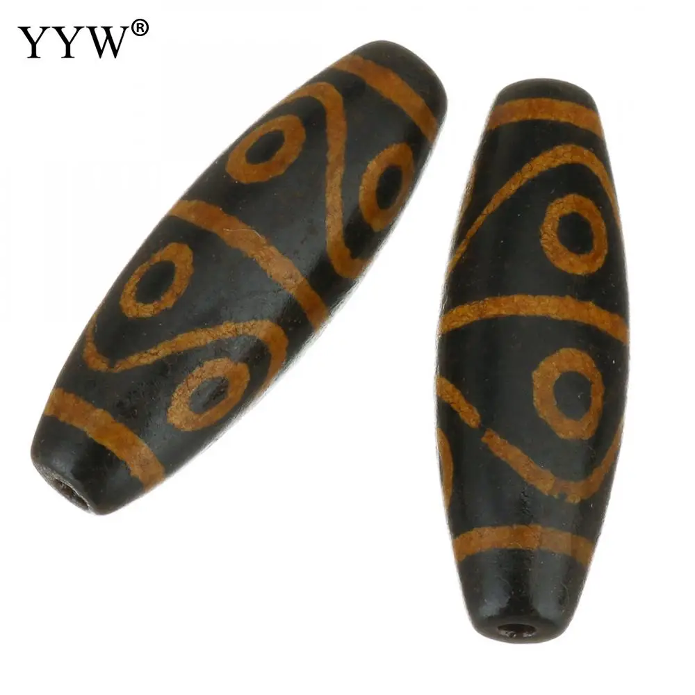 YYW 5pcs/Lot Vintage Natural Tibetan Dzi Beads Black And Brown Eyed Antique Agates For Women Male | Украшения и аксессуары