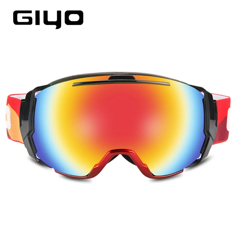 

GIYO Ski Goggles UV 400 Anti-fog Over Glasses Skiing Snowboard Eyewear Goggles Double Lens Men Women Winter Skating Snow Goggles