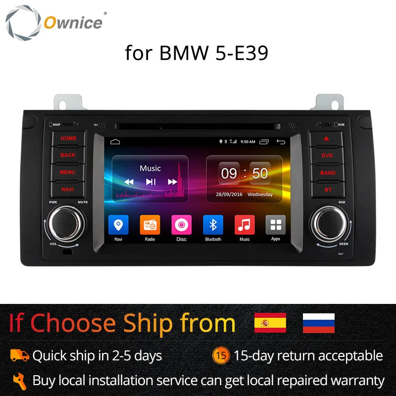 Ownice 4G SIM LTE Android 6 0 Octa Core 32G ROM в приборной панели автомобильный DVD плеер для BMW E39 X5 M5 E38