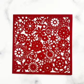 

15pcs/lot Hollow Laser Cut Wedding Invitations Cards With Hollow Flora Pattern Design For Engagement Bridal Shower Party