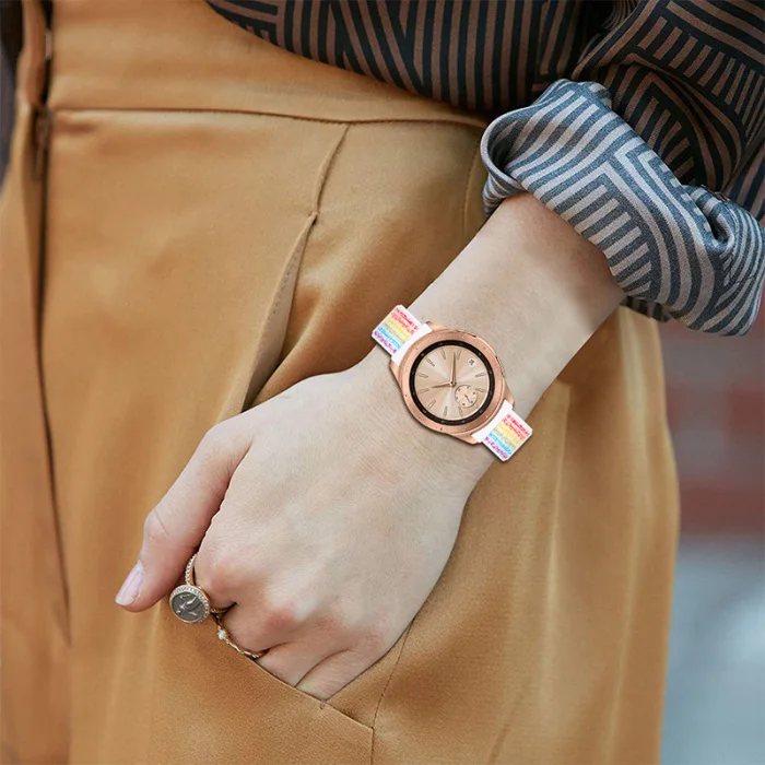 Нейлоновая петля ремешок для часов сменный Браслет для samsung Galaxy Watch 42/46 мм NC99