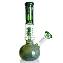 Grands Vases en verre vert, 28cm, tuyau en verre pour fumer, Tube à essai, entonnoir, filtre, accessoires de décoration pour la maison, cadeau pour plante