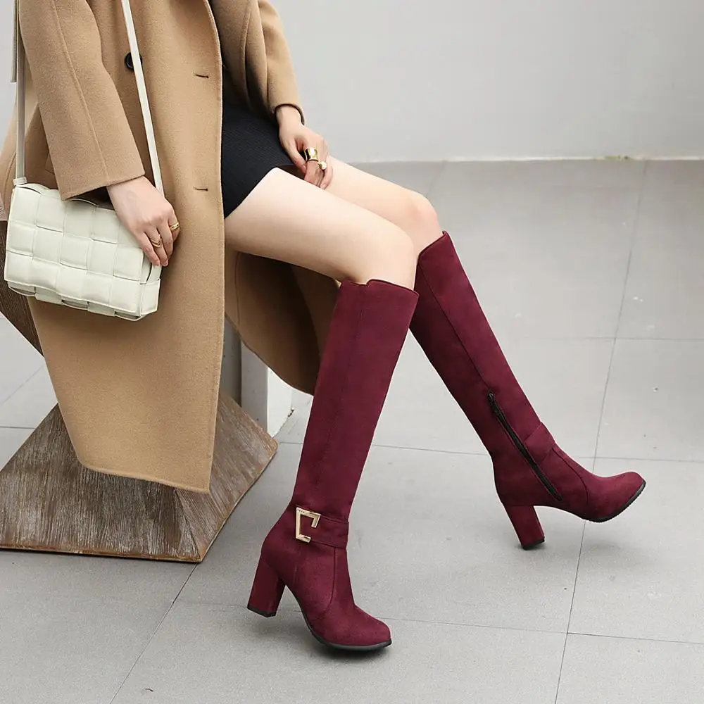 【U LAN】Roy Nubbuck Cow Long Boots Hbe04a188f77a4da4919cfa3c689e6