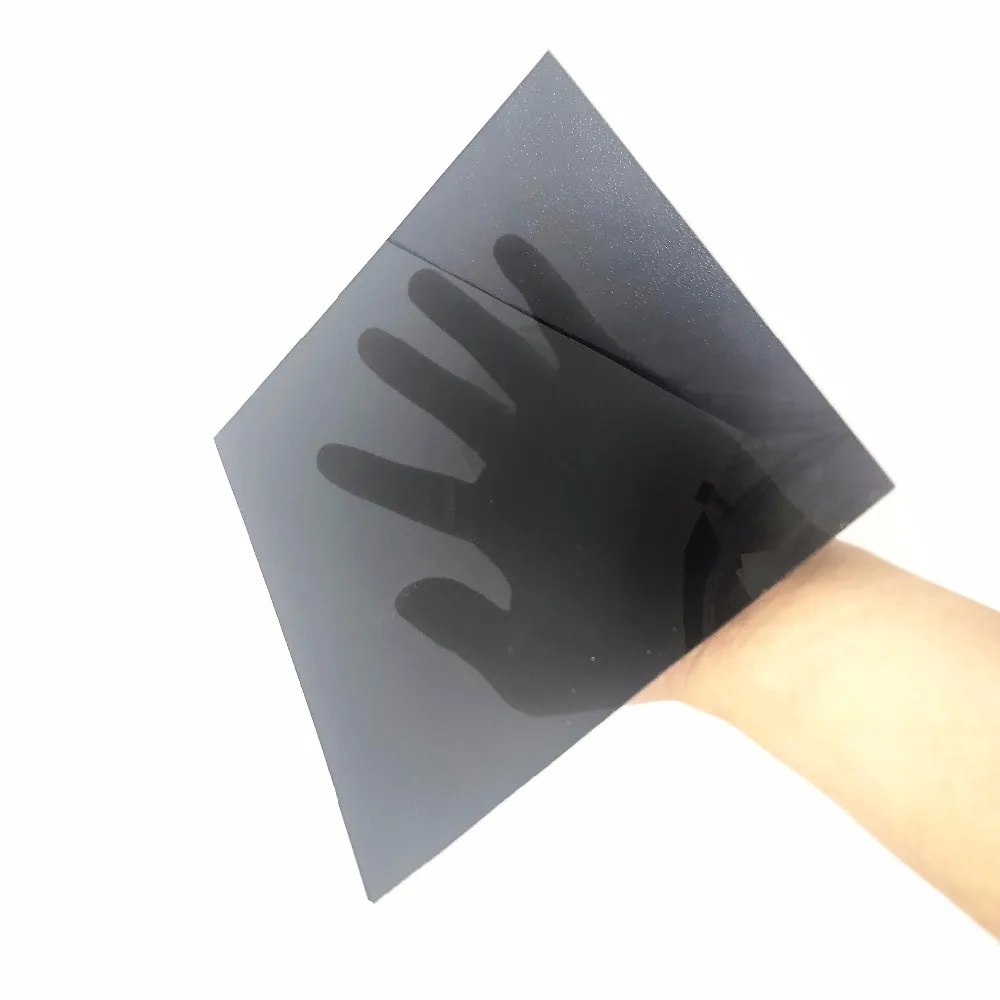 Acrylic Plate Transparent Black Plexiglass Tinted Organic Sheets Crafts Supplies 