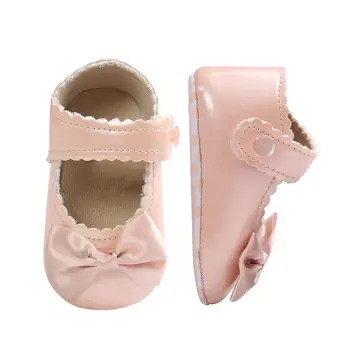 

Baby Bow-knot Prewalkers Reflective Princess Shoes Soft Bottom Anti-slip Toddler Shoes/Infant Child Products