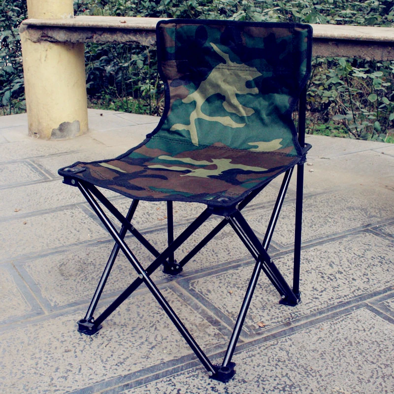 

Outdoor portable leisure folding chair camouflage canvas table and chair five-piece picnic fishing table and chai