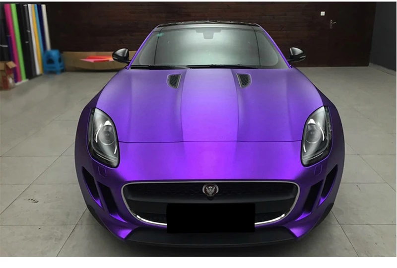 Purple Brushed Metallic Vinyl Wrap-1