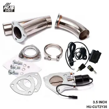 

3.5"Electric Exhaust Catback Downpipe Cutout E-Cut Out Valve Switch Control+Remote For TOYOTA SUPRA JZA80 HU-CUT2Y35