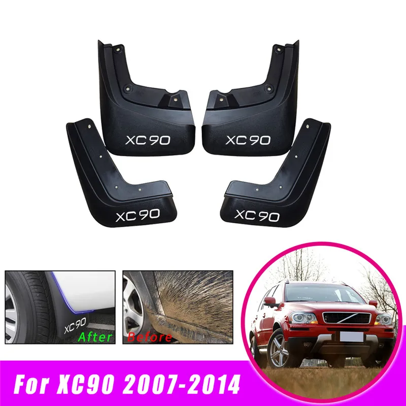 Брызговики автомобиля Брызговики для VOLVO XC90 2007- брызговики для крыла вспышки Брызговики аксессуары 4 шт