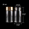 5pcs 25ml 30*60mm Glass bottles with Golden Caps Spice Jars Perfume Bottles Potion bottles Glass vessels for Art Craft 2