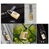 Padlock NEW for Room Suitcase Travel Mini Security Tool 4 Digits Number Pure Cooper Brass Combination Lock Password Lock ► Photo 3/6