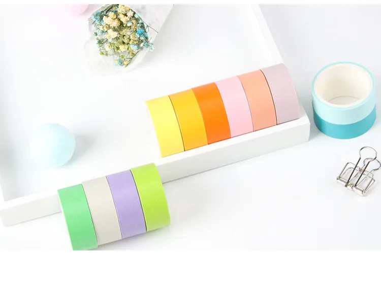 12 colors Washi Tape Set Adhesive decoration tapes Masking Stickers Diary Album Stationery School Supplies