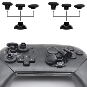 

8pcs Removable Thumb Grips Cap Joystick Buttons Cover for Nintend Switch Pro Controller Gamepad Modified Parts Replacement Caps