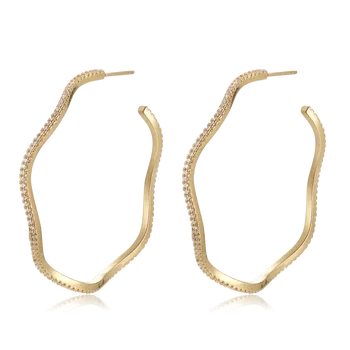 

Fahmi 2020 New Popular 100% 925 Sterling Silver Gold Earrings1-35High Quality Original Jewellery For Women Party Wedding Gift