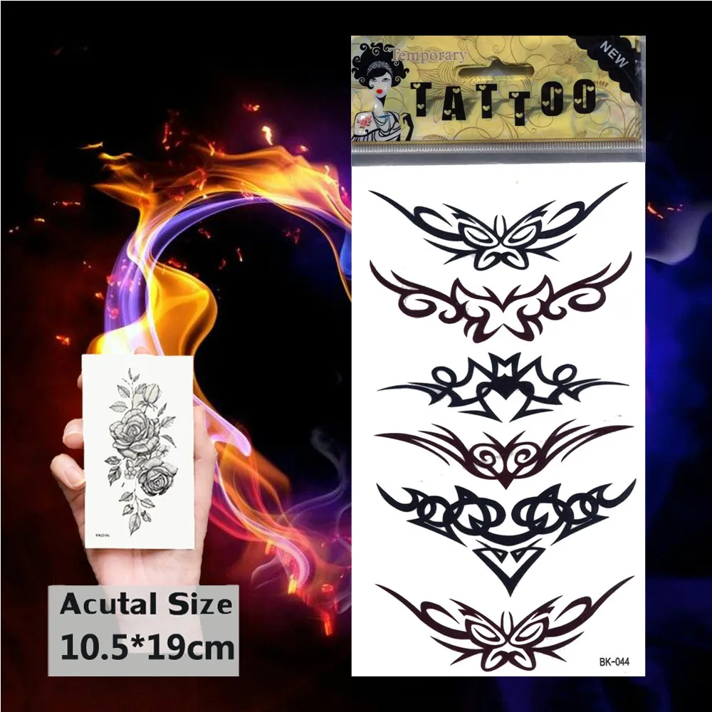 Tribal Totem Tramp Stamp Waterproof Temporary Tattoo Sticker Black Tattoos  Body Art Arm Hand Girl Lady Tribal Swirls Fake Tattoo - Temporary Tattoos -  AliExpress