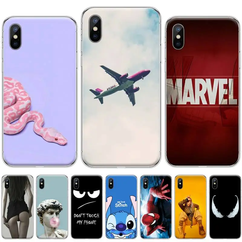 Airplane Snake Marvel Sexy Girl Soft Silicone TPU Phone Cover For iphone 4 4s 5 5S SE 5C 6 6S 7 8 plus X XS XR 11 PRO MAX | Мобильные