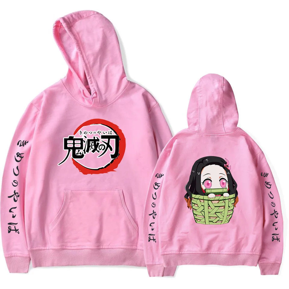 Demon Slayer Kimetsu no Yaiba флисовая толстовка с капюшоном, пуловер размера плюс, топ, аниме, Толстовка для мужчин и женщин, толстовки и свитшоты