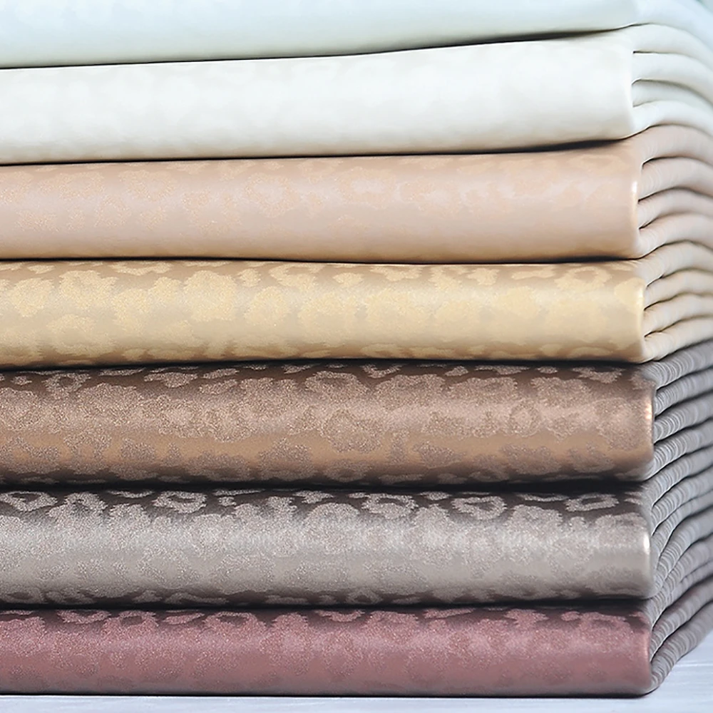 

Lychee Life DIY 50cmx137cm Leopard Pattern PU Fake Leather Fabric High Quality Synthetic Leather Sewing Material