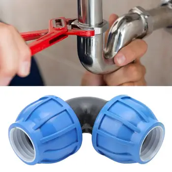 

1PCS High Quality PE Plastic Water Pipe Connector Adapter 40mm to 40mm Elbow Connector Fittings Accessories