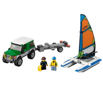 

210 Pcs Bela 10647 Urban City Catamaran Building Blocks Bricks Compatible 60149 Toys Gifts for Children Model