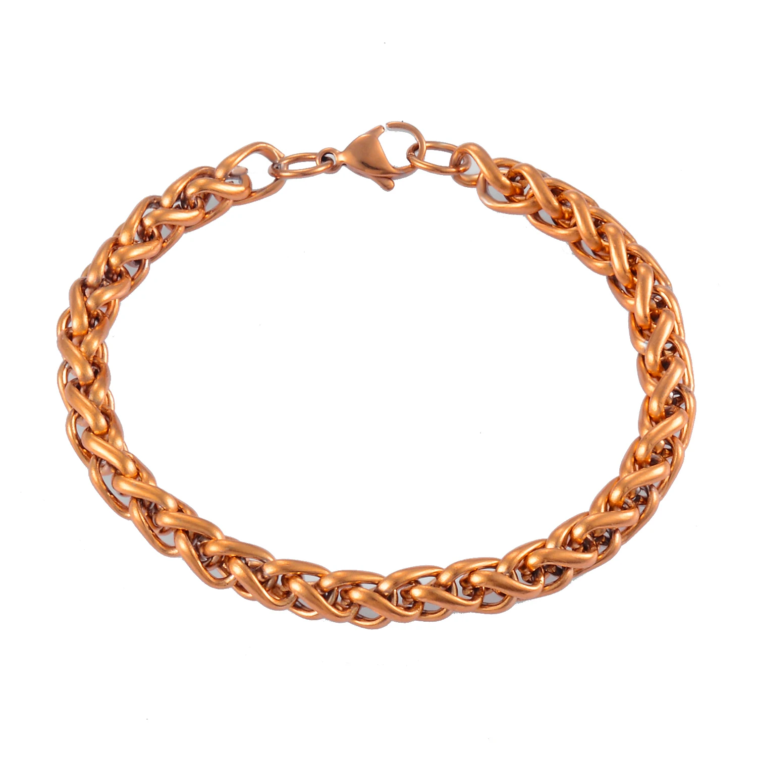 Waterproof Stainless Steel Wheat Chains Bracelet For Men And Women