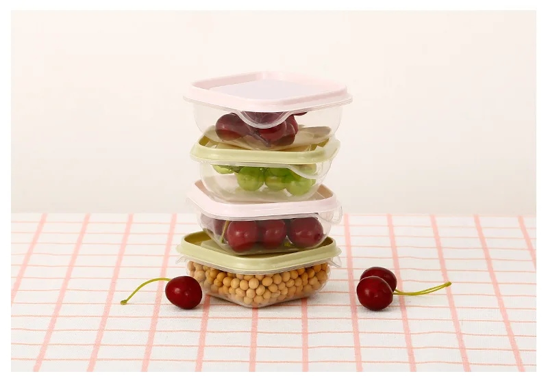 17 шт. кухонное Хранение продуктов коробка набор контейнеров с крышками микроволновая печь безопасного хранения Ящики-органайзеры для еды зерна овощи фрукты