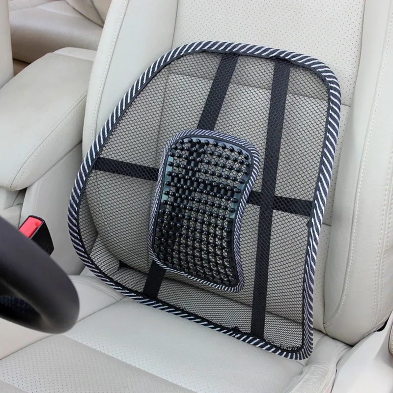 Universal Car Back Support Chair Massage Lumbar Support Waist Cushion Mesh Ventilate Cushion Pad For Car Office Home