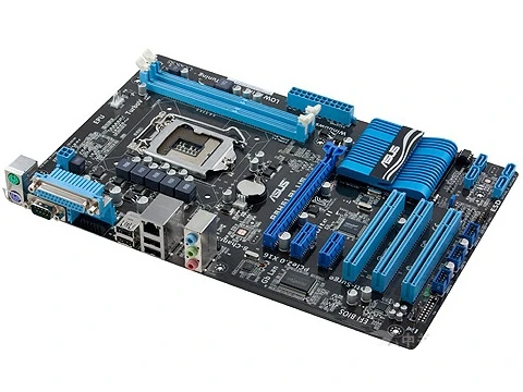 LGA 1155 ASUS P8H61 Plus, оригинальная материнская плата ASUS P8 H61, разъем ATX DDR3, DVI, VGA, USB2.0, 16 ГБ, системная плата для настольного компьютера, б/у