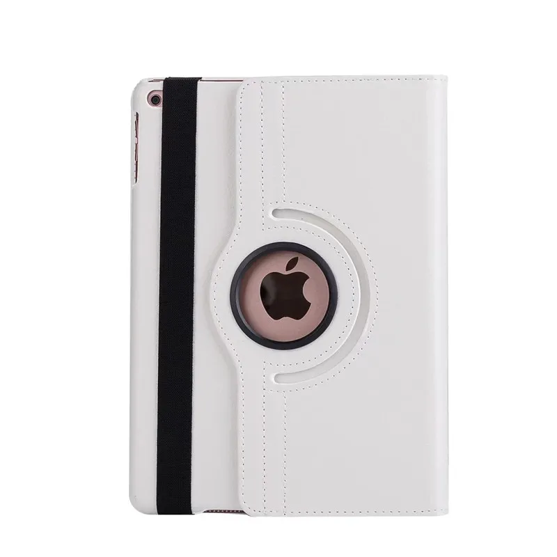 360 градусов вращающийся чехол для нового ipad 9,7 ipad 5th/6th смарт-чехол для ipad 6/5 Air Air2 Подставка для планшета в виде ракушки+ Stylusfilm - Цвет: white