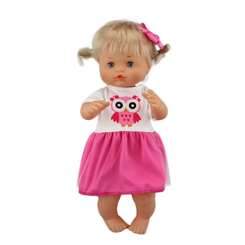 03 Новая Милая одежда, размер 40 см, 41 см, Nenucos Doll Nenuco Ropa Hermanita, фиолетовая футболка с длинными рукавами, штаны в фиолетовый горошек с шапочкой - Цвет: 03