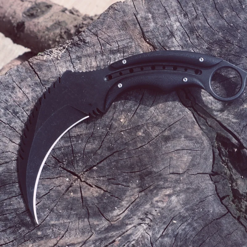 Военный керамбит HS Tools тактический нож с фиксированным клинком ножнами Kydex для