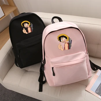 

2019 Women Men Backpack Popular Anime One Piece Luffy School Bag For Student Teenage Girl Boy Children Waterproof Travel Bags