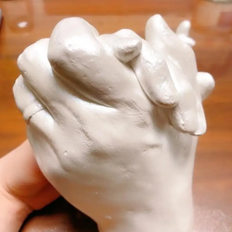 Eelhoe Hand Mold Powder DIY Clone Powder Valentine's Day Couple Hands Making Mould Meterial 3D Infant Hand And Foot Plaster Cast