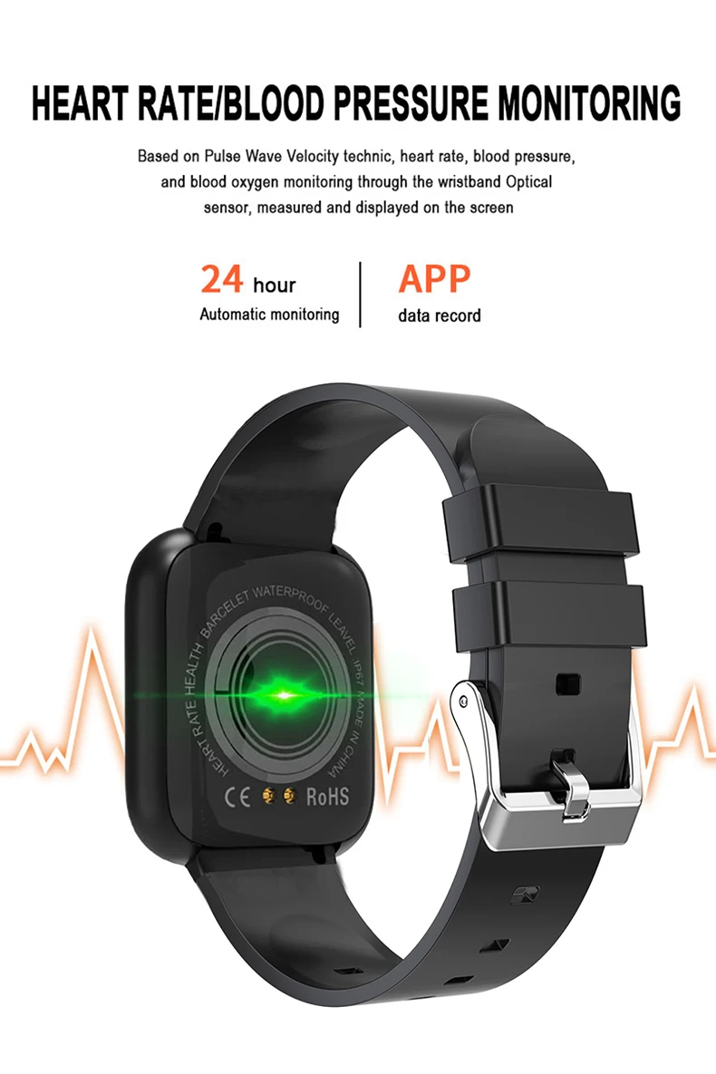 I5 Sport Smartwatch Women Men Heart Rate Blood Pressure Fitness Tracker Kids Smart Clock For Android IOS Smart Watch PK IWO P80