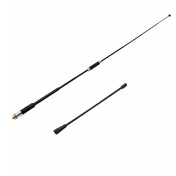 

Radio SMA-Female 144 430MHz High Walkie Talkie Antenna Long Rod Extendable Whip Metal Portable 50W Dual Band For Baofeng