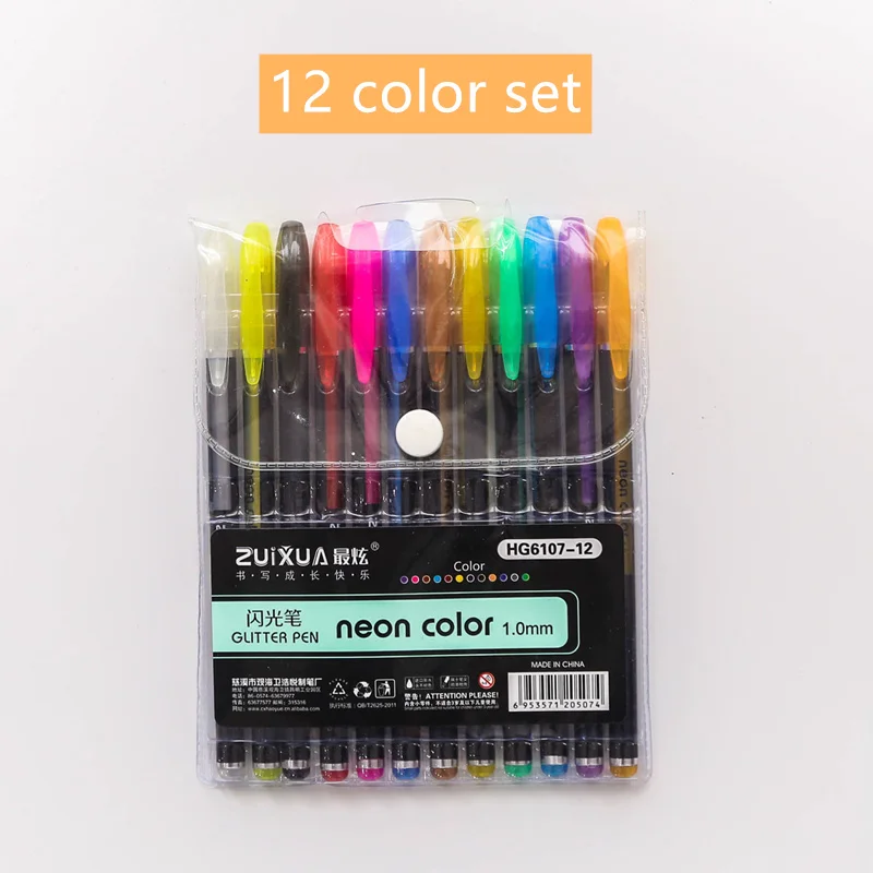 12 color set 12/24/36 шт/партия неонового цвета маркер для белой доски комплект 1,0 мм шариковая ручка-маркер для каллиграфии подсветка для рисования школы искусства F897 - Цвет: 12 color set