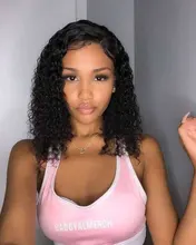 Peluca brasileña de ondas profundas prearrancada, peluca con malla frontal y pelo de bebé, 13x4, para mujeres negras