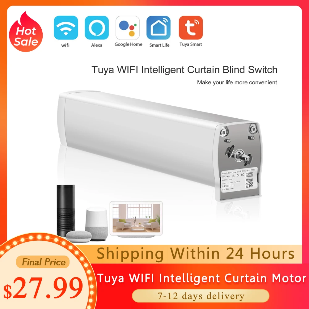 Curtain-Motor Voice-Control-Tools Tuya WIFI Alexa Electric Google Home Wireless Intelligent