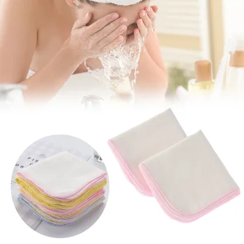 

10pcs/lot Facial Cleansing pad Soft Face Refresh Clean Towel Cotton Muslin Cloth Makeup Remover Square Type Ultra-thin Harmless