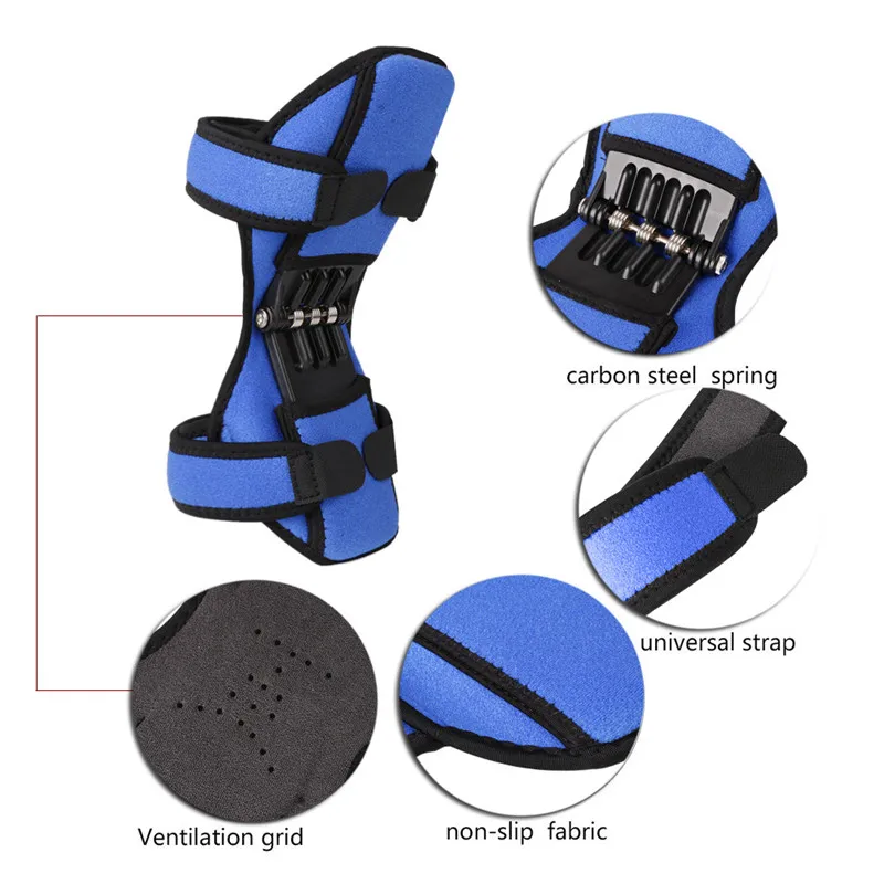 1/2 шт поддержка суставов наколенники дышащие Нескользящие подтяжки поддержка наколенников стельки мощный отскок весенние силы наколенники booster band