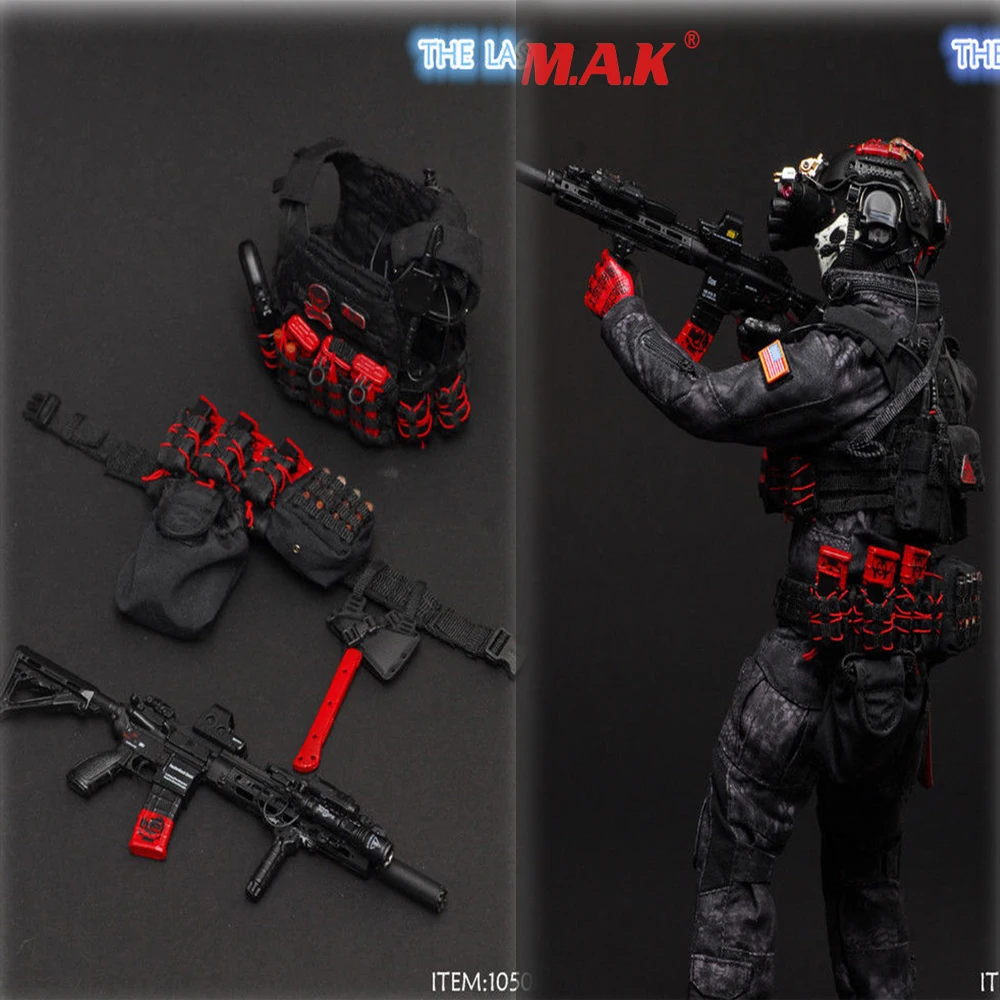

1:6 VH 1050 black ZERT THE LAST military sets scale military soldiers' camouflage combat clothes fit 12" male man figures toy