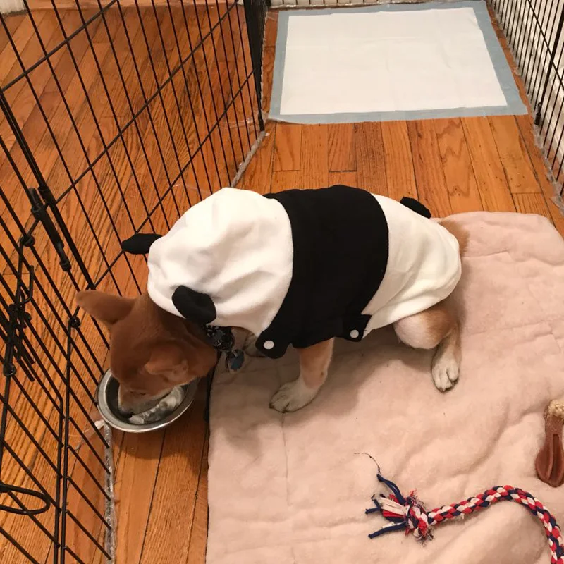 

New Autumn Winter Pet Products Fleece Panda Puppy Dog Clothes Pullover Warm Coat Costume Outwear mascotas roupa para cachorro DA
