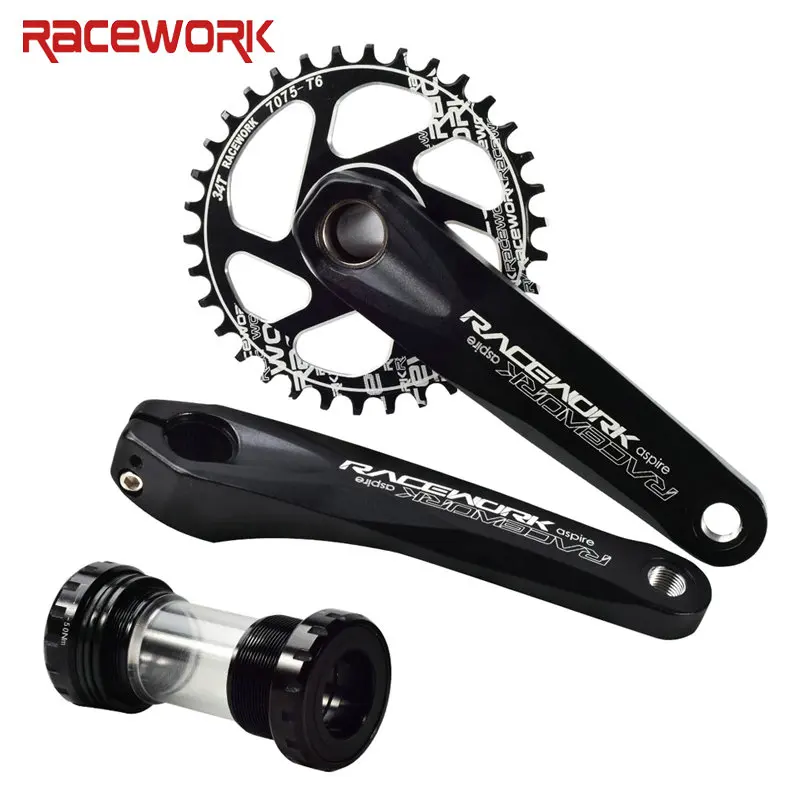 Комплект велосипедных кривошипников RACEWORK 170 мм MTB GXP кривошипная система с цепью