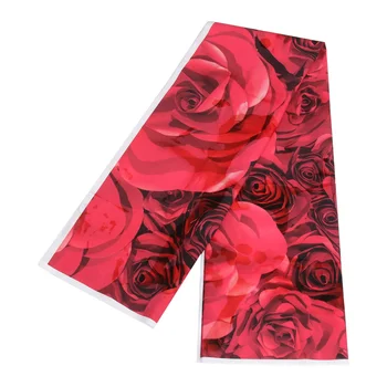 

1Pc 3D Artificial Rose Backdrop Photo Taking Prop Wedding Photo Cloth (Red)