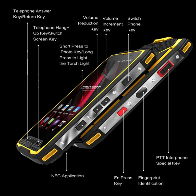 CONQUEST S11 7000 мАч прочный смартфон IP68 Водонепроницаемые NFC смартфоны сотовый телефон