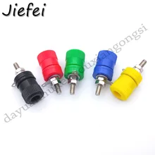 20-200Pcs 5 Color Terminal Blocks 4mm Banana socket Amplifier Terminal Connector Binding Post Banana Plug Jack Mount